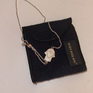 Alex and Ani Hamsa hand adjustable bracelet S/S